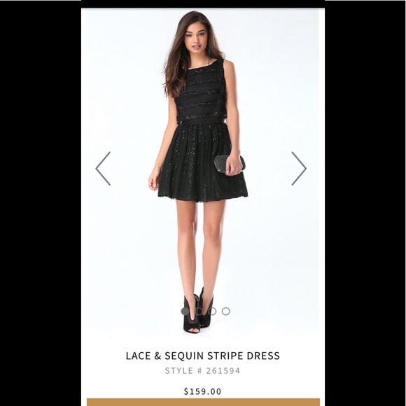 Bebe Sequin Cocktail Dress - Picture 1 of 5